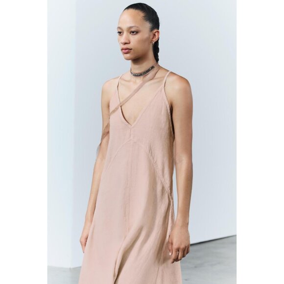 Zara Linen Maxi Dress - Picture 3 of 11